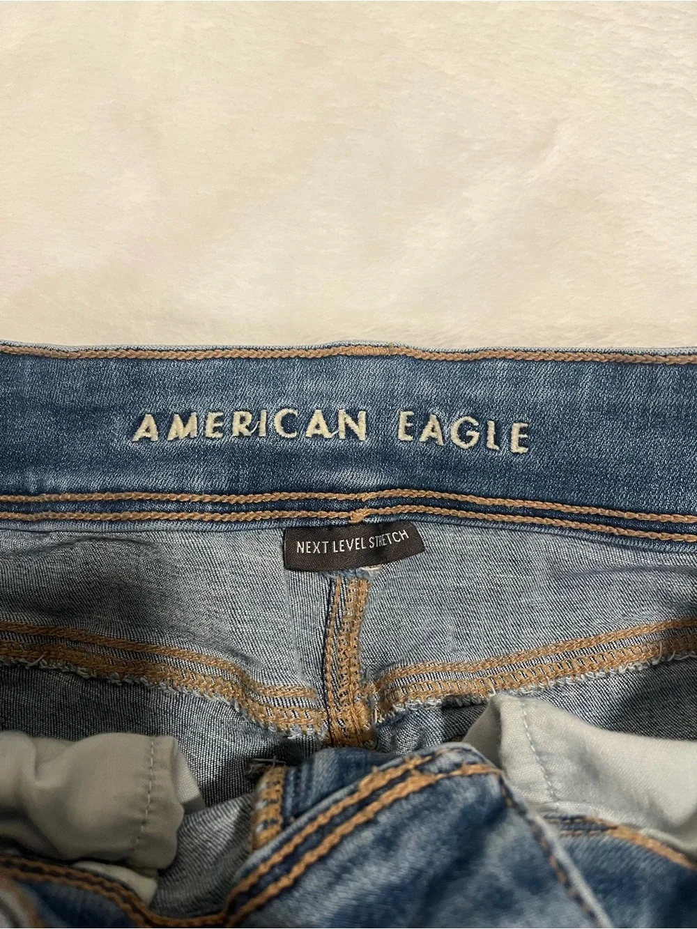 American Eagle Next Level Stretch Denim Shorts - 6 Long